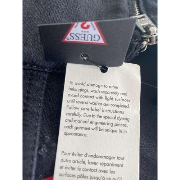 NWT Guess Super Skinny Fit Rosemary Jumpsuit Sz XS High-Waisted Adj Straps Black - Picture 6 of 14